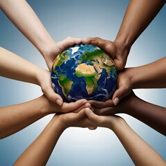 Hands Holding the Earth