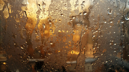 water drops on glass