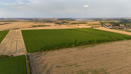 Feld Drohnenaufnahme