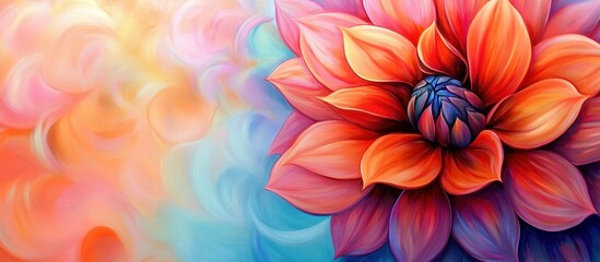 A vibrant, colorful flower with delicate petals.