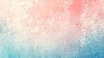 Fototapeta premium Abstract artwork featuring textured brush strokes in pink and blue shades, with hints of white creating a soft balance, expressing creativity and boldness.