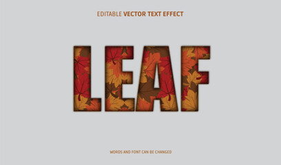 LEAF text effect