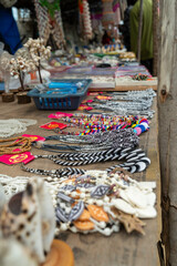 Coquillages à la plage de Thanuskodi rameswaram 
sud de l'inde
