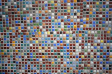Colorful Mosaic Tile Pattern Wall
