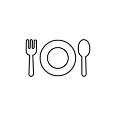 Food icon Thin line vector illustration set