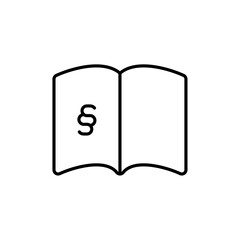 Paragraph icon Thin line vector illustration set