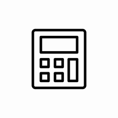 calculator count icon sign vector