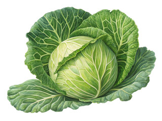 Fototapeta premium cabbage isolated on white background