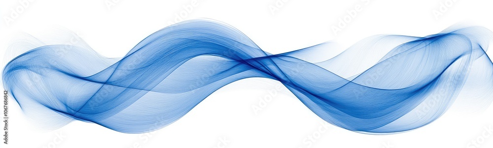 Poster abstract blue curved lines background - dynamic and elegant visual perfect for modern designs and di