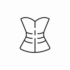 corset demale icon sign vector