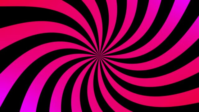 Ilusi&oacute;n &oacute;ptica con un espiral girando en un fondo colorido minimalista
