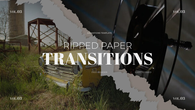 Ripped Paper Transitions / vol.03