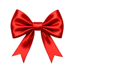 Fototapeta premium Rich ribbon bow, enhancing any special occasion.