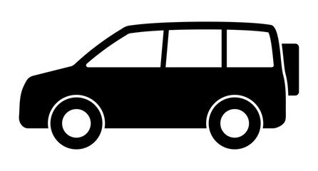 クロスカントリー車のシルエットアイコン