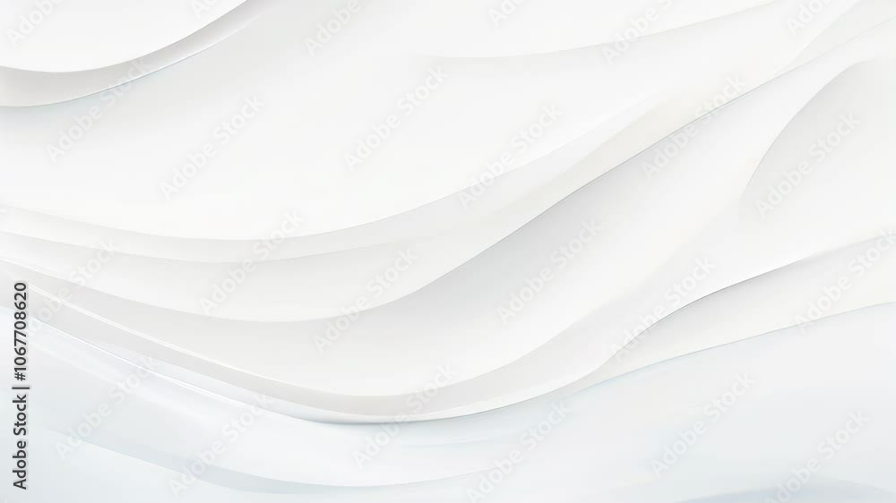 Poster experience the tranquility of soft, flowing forms in a bright space that emphasizes minimalist aesth