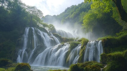 Fototapeta premium Waterfall in the forest