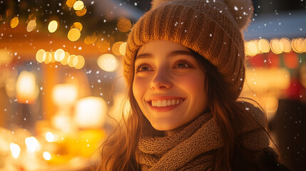 couple in christmas night