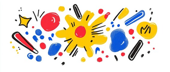 Birthday invitation with a superhero theme, vibrant explosion backdrop, and space for party details