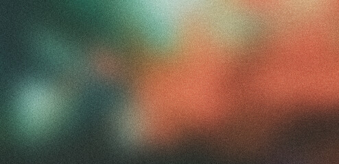 Subtle textured visual effect with a blend of teal, orange, and brown hues on a grainy background