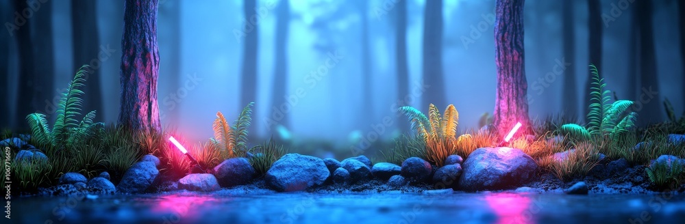 Poster the 3d rendering of a sci-fi futuristic fantasy strange alien structure