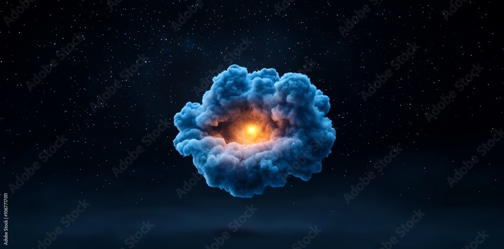 Poster stellar space background with nebula in another dimension. panoramic, environment 360 hdri map. equi