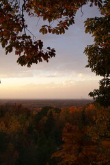 A warm sunset in the ohio hills 