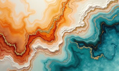 Abstract fluid art marble texture
