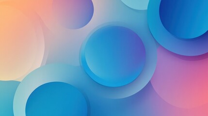 Abstract Background with Overlapping Circles