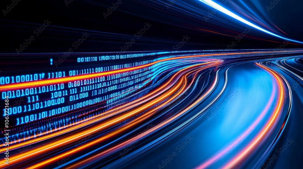 Poster visualization of the future of a digital economy based on big data, including data applications and 
