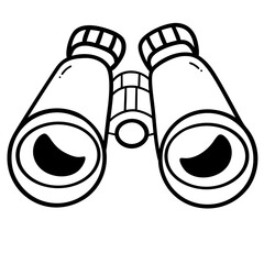 Cute binoculars doodle 