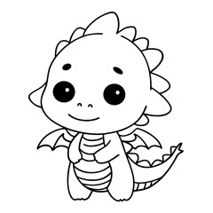 cute dinosaur doodle 