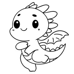 Cute dinosaur doodle 
