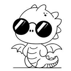 Cute dinosaur doodle 