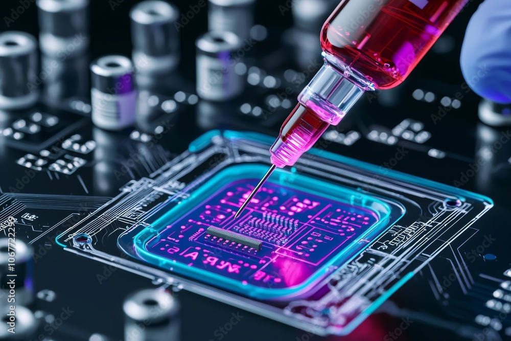 Poster there are several laboratory processes integrated on a lab on chip