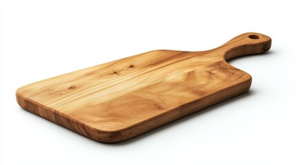 wooden Cutting Board, isolated on white background