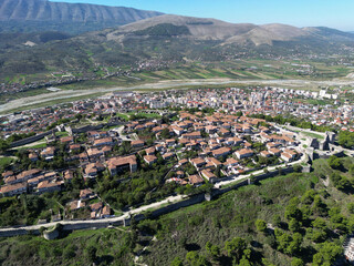 A view of the historic town of Berat, Albania