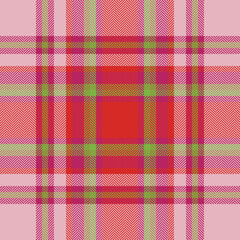 Plaid check pattern. Seamless fabric texture. Tartan textile print.