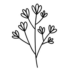 Cute flower doodle 