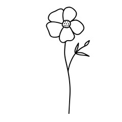 Cute flower doodle 