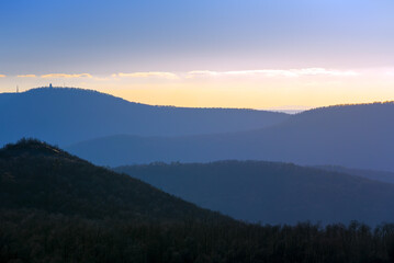 Obraz premium Sunset in the mountains