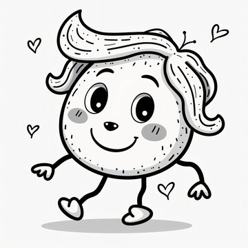 recommend clip art: Cute Line Art Character Design for Mental Health Awareness