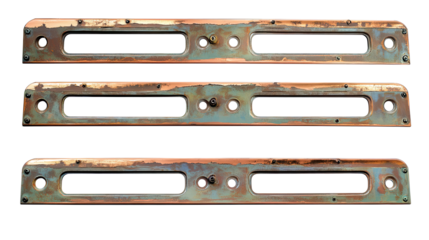 Vintage Steampunk Metal Panels With Empty Space for Customization Generative AI