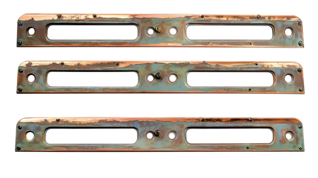 Vintage Steampunk Metal Panels With Empty Space for Customization Generative AI