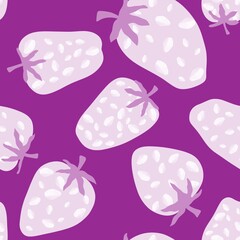 Summer fruit seamless strawberry berry pattern for wrapping paper and fabrics