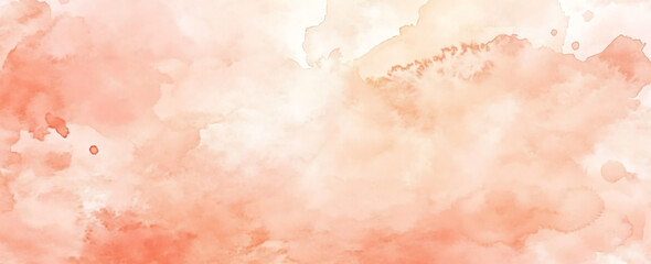 Obraz premium This is a digital illustration of a watercolor background in light peach and white colors