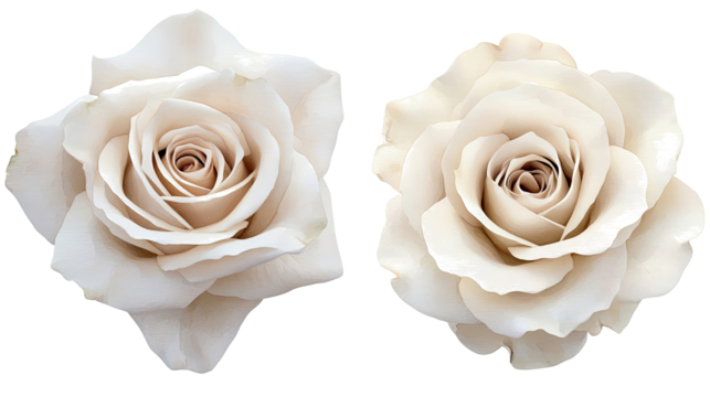 Watercolor Roses Collection Set Isolated on a White Background Generative AI
