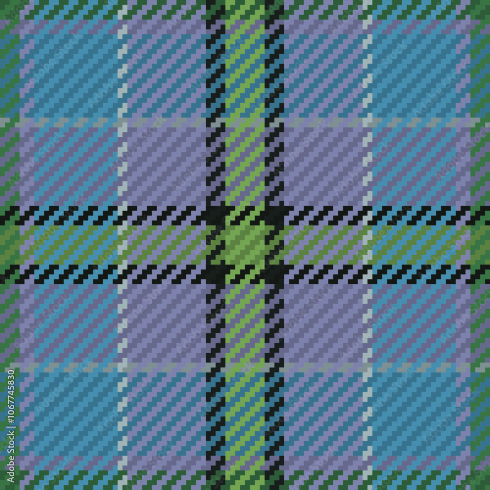 Aufkleber seamless pattern of scottish tartan plaid. repeatable background with check fabric texture. vector b