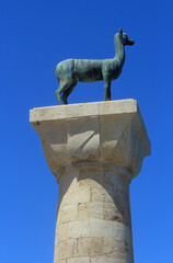 Grèce, île de Rhodes,  le port 
