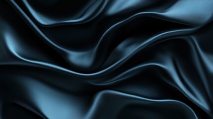 Obraz premium Abstract Blue Satin Fabric