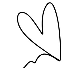 Cute  heart doodle 